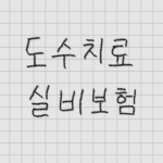 도수치료실비보험